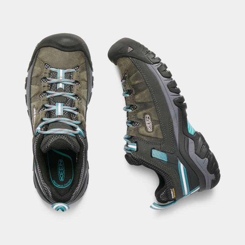 Keen Targhee III Waterproof - Kadın Trekking Ayakkabısı - Zeytin Yeşili/Turkuaz - Türkiye (543926VXJ